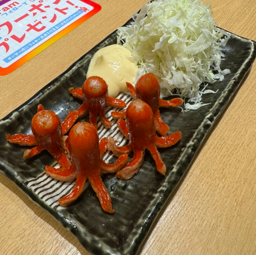 たこさんウインナー(5匹)(てんぐ大ホール 上野駅前店)の口コミ一覧