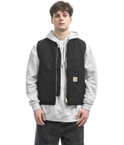 Shop Carhartt WIP Classic Organic Dearborn Vest (black rinsed