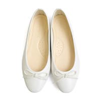 フラットシューズ ホワイト/白色系（レディース） - ファッション通販