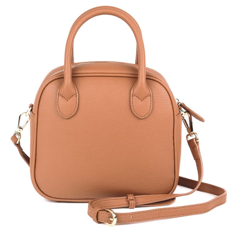 PUレザー ボストンバッグ スクエア型 ミニ ショルダーバッグ[品番