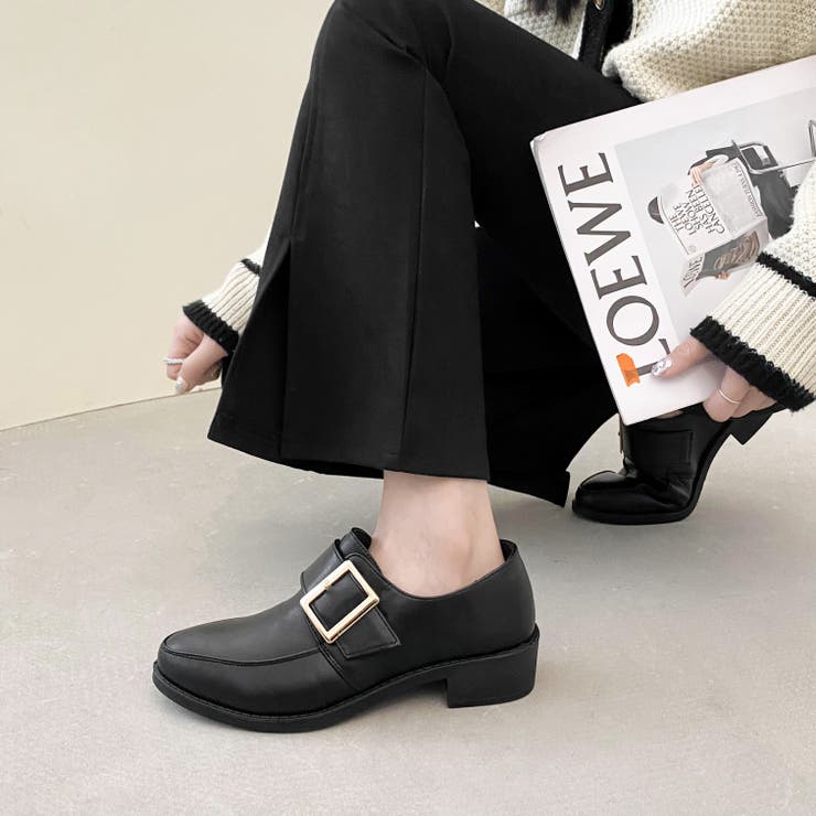 超軽量マニッシュ バックル付き ローファー 7666[品番：MTTS0000444