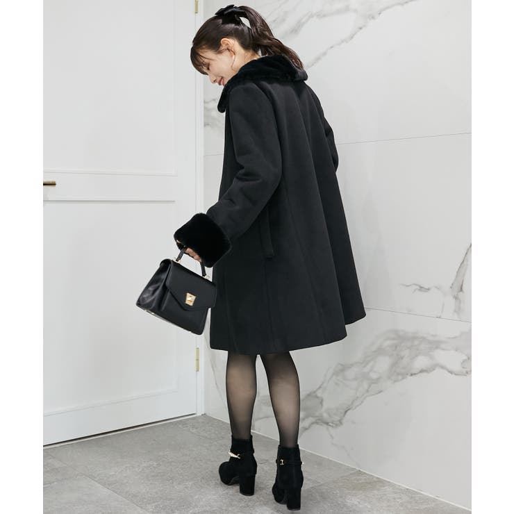 7wayファー×ビジューコート[品番：CTYW0004277]｜MAJESTIC LEGON