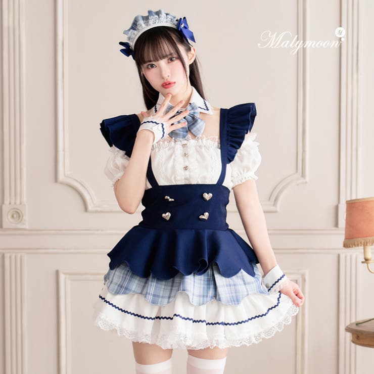 藤咲凪着用】ロイヤルブルーヒロインメイド《オリジナルコスプレ10点