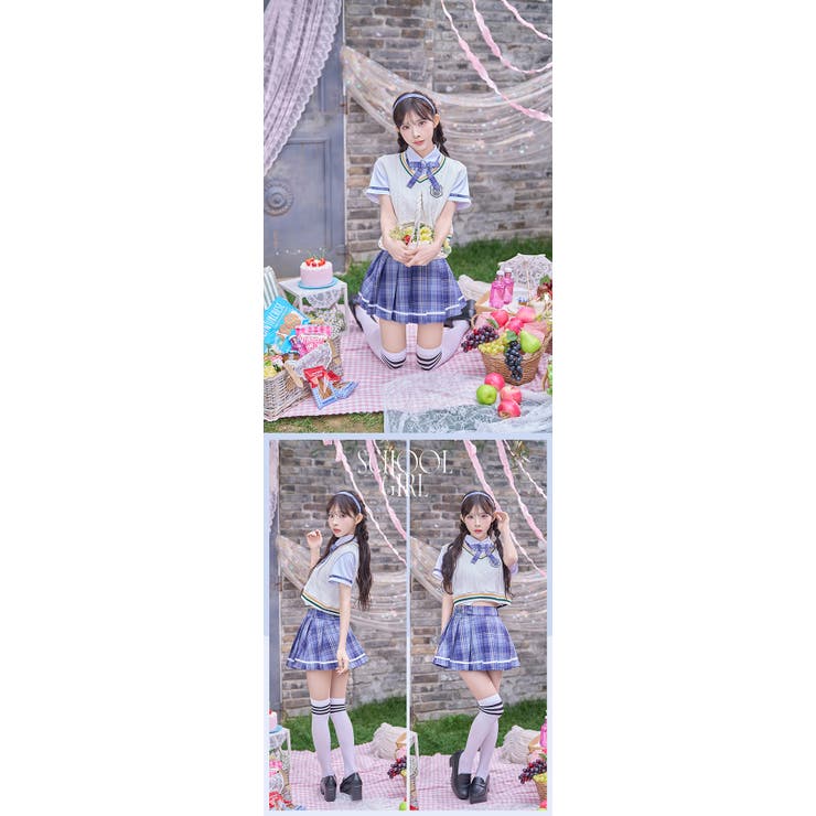 アイドルモードスクールガールコスチューム《オリジナルコスプレ6点