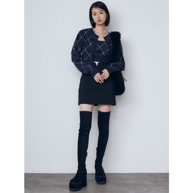 スクエアフィットロングブーツ[品番：MKSW0059449]｜EMODA（エモダ）の