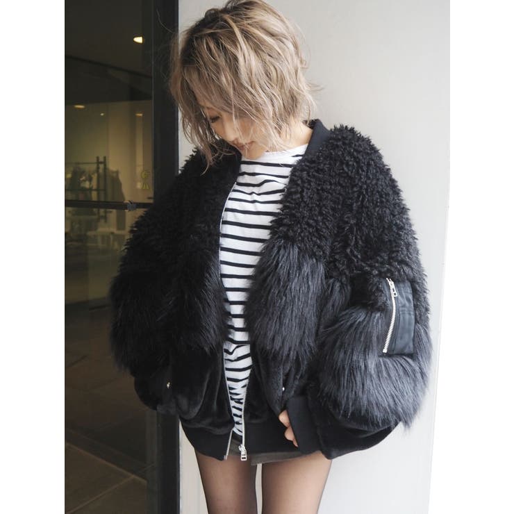 MIXフェイクファーブルゾン[品番：MKSW0004554]｜GYDA（ジェイダ）の