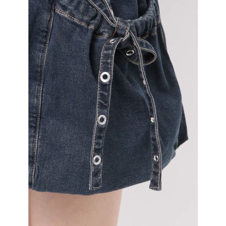 フロントZIPデニムミニジャンスカ[品番：MKSW0062663]｜jouetie