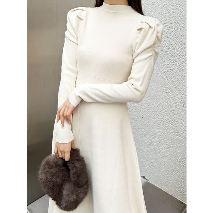 ハイゲージフレアニットワンピース[品番：MKSW0061808]｜MERCURYDUO