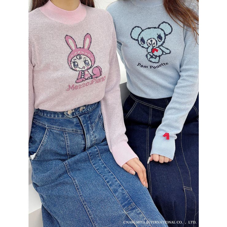 メゾピアノジュニアコラボ】 ベリエちゃんジャカードニット[品番