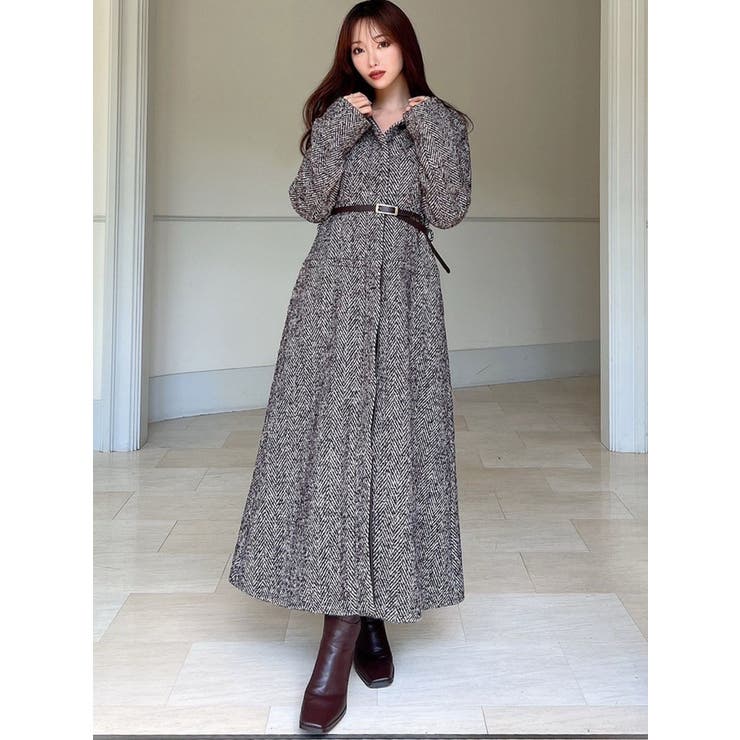 ヘリンボーンステンカラーコート[品番：MKSW0061316]｜RESEXXY