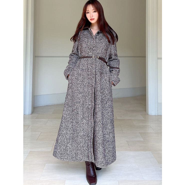 ヘリンボーンステンカラーコート[品番：MKSW0061316]｜RESEXXY