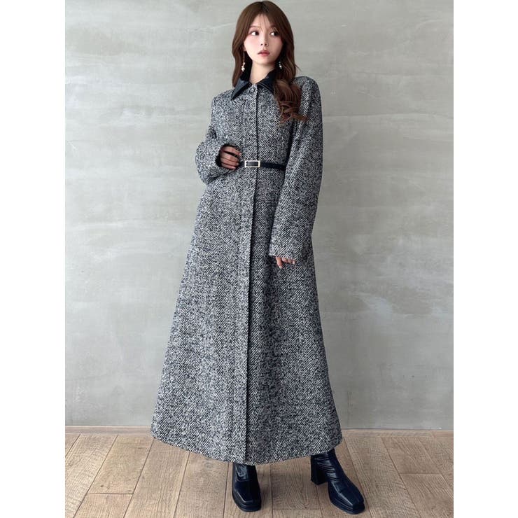 ヘリンボーンステンカラーコート[品番：MKSW0061316]｜RESEXXY