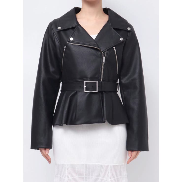 ペプラムライダースジャケット[品番：MKSW0062246]｜RESEXXY