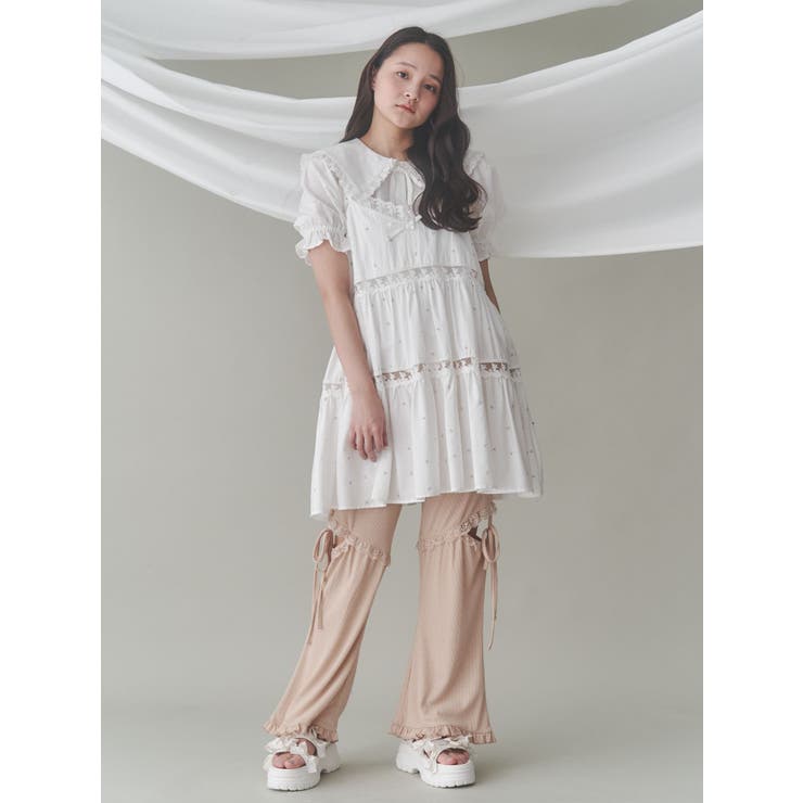 flowerフレアベビードール[品番：MKSW0061900]｜merry jenny