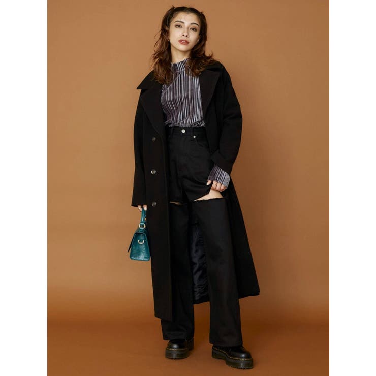 フェイクウールロングコート[品番：MKSW0047658]｜EVRIS（エブリス）の