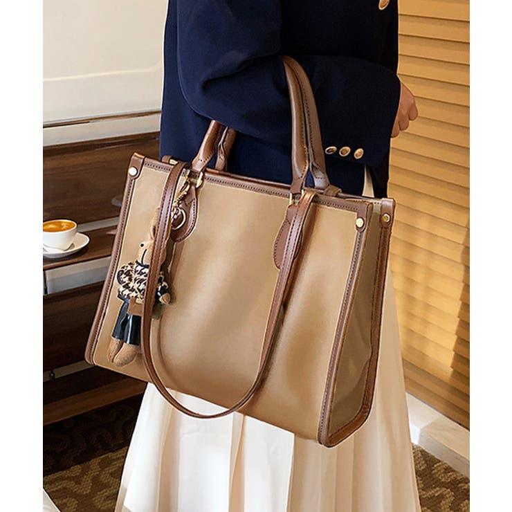 トートバッグ レディース スクエアバッグ[品番：AGCW0005618