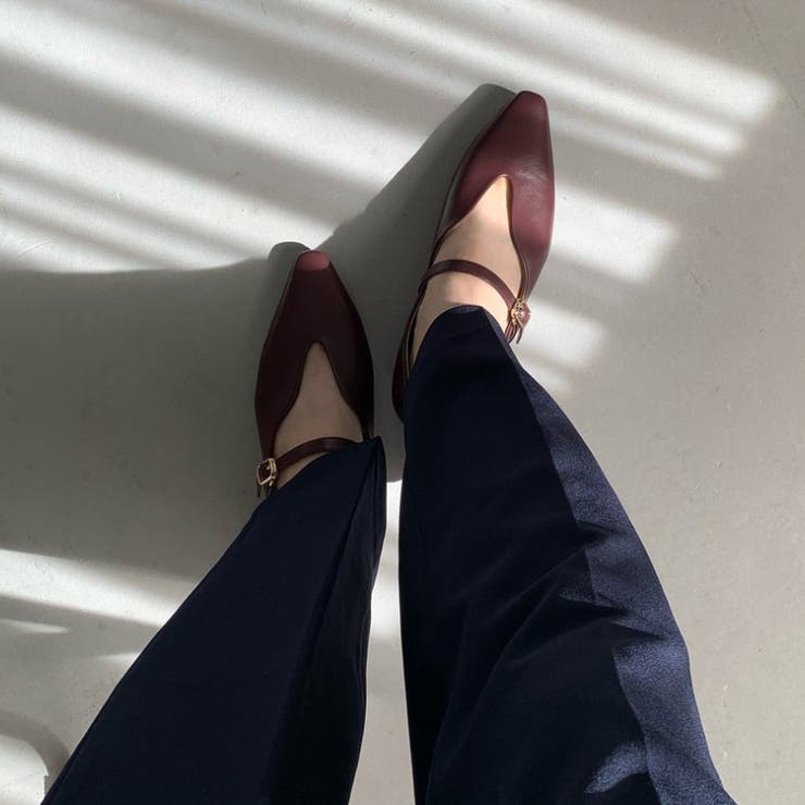 ベルトデザインフラットパンプス/45302[品番：ORTS0008824]｜ORiental