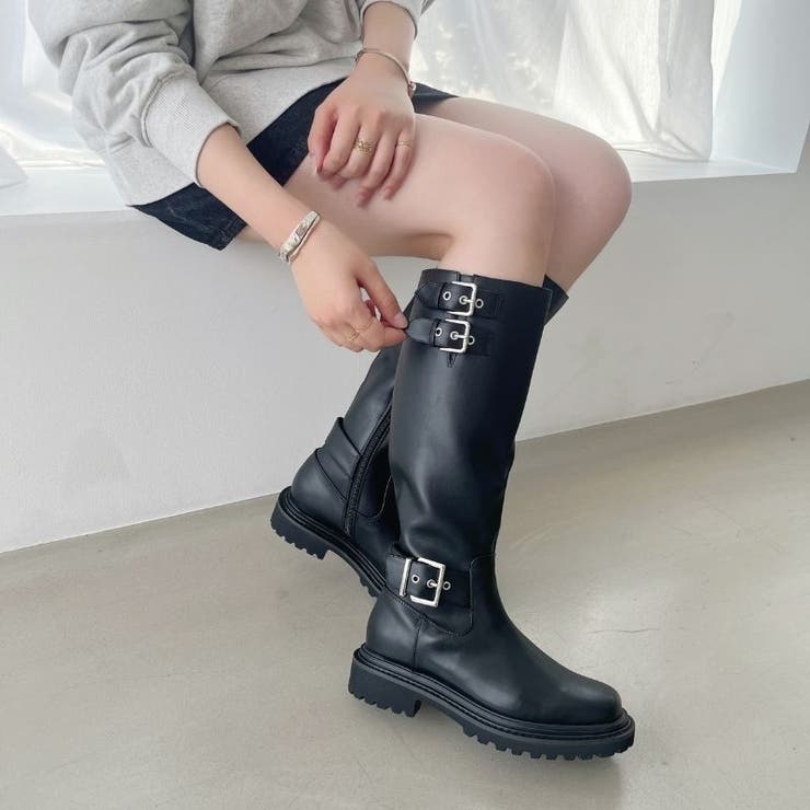 ベルトデザインロングブーツ/41504[品番：ORTS0008841]｜ORiental