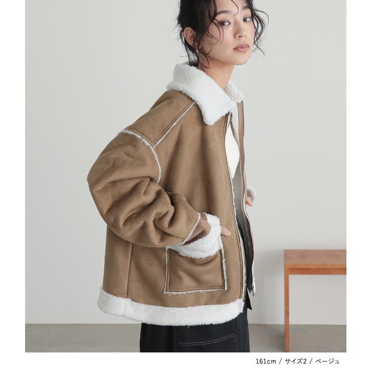 n'OrLABELフェイクムートンショートジャケット[品番：MITW0017797