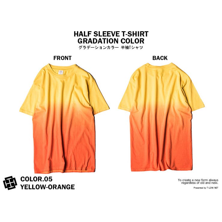 ストリート グラデーション Tシャツ[品番：TLKM0001725]｜T-LINK