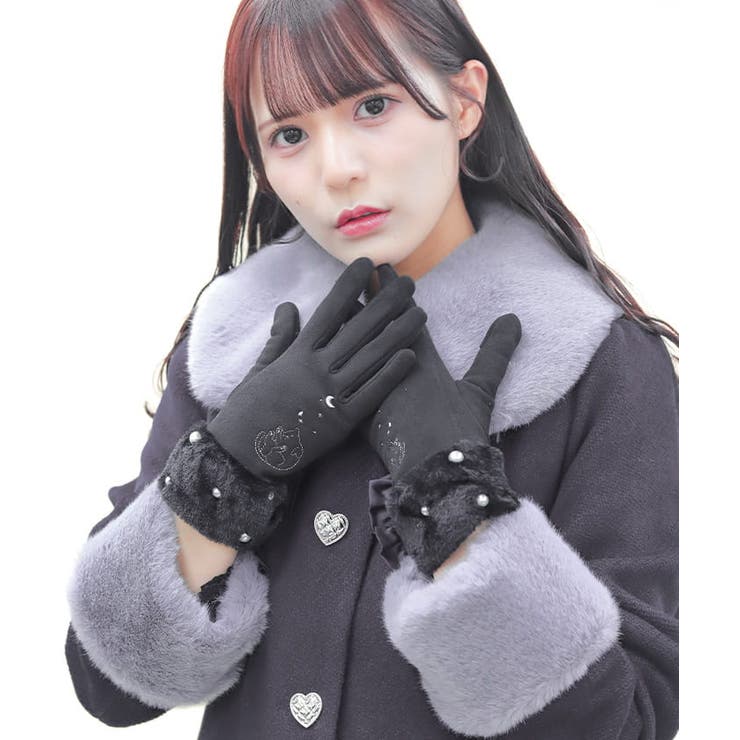 猫刺繍手袋[品番：IGAW0005547]｜axes femme（アクシーズファム）の