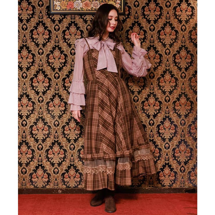 タータンチェックジャンスカ[品番：IGAW0005500]｜axes femme