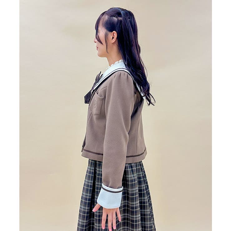 セーラーカラーショートコート[品番：IGAW0005487]｜axes femme