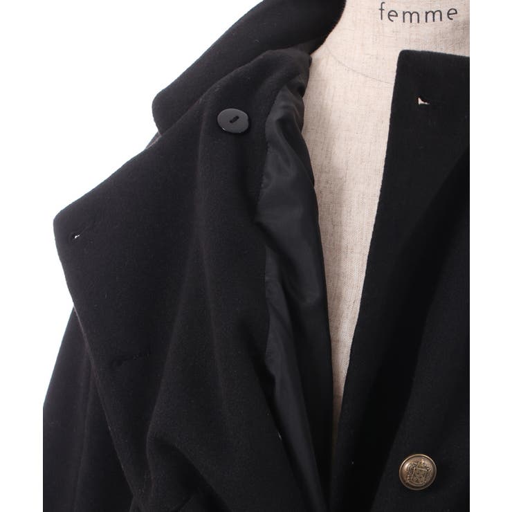 ダブルボタンケープコート[品番：IGAW0004220]｜axes femme