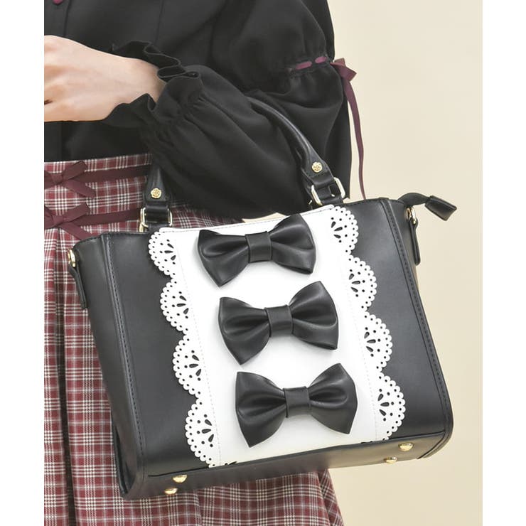 トリプルリボンバッグ[品番：IGAW0005723]｜axes femme（アクシーズ