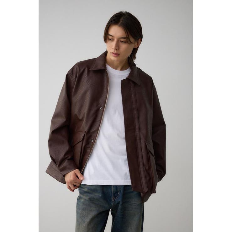 フェイクレザージップブルゾン[品番：AZLW0022749]｜AZUL BY MOUSSY