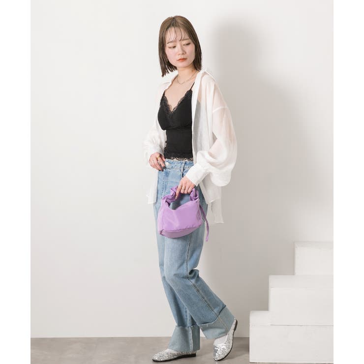 カップ付き レースキャミソール[品番：ADEW0004382]｜ad thie