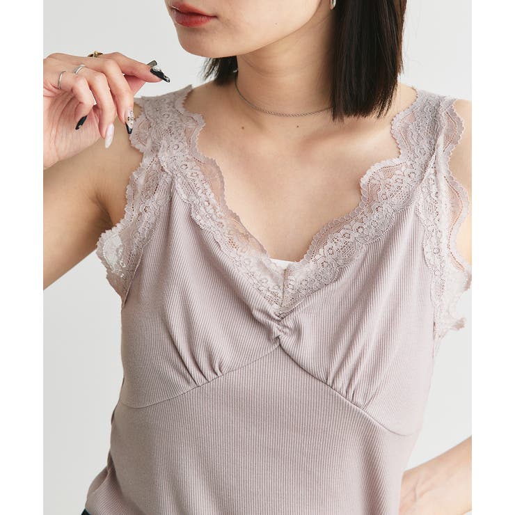 メロウフリルレースキャミソール キャミソール キャミ[品番