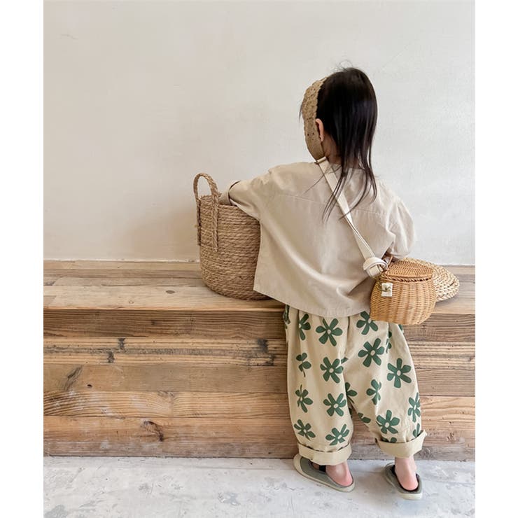 aimoha KIDS 可愛い花柄スラックスパンツ[品番：XT000005582]｜aimoha