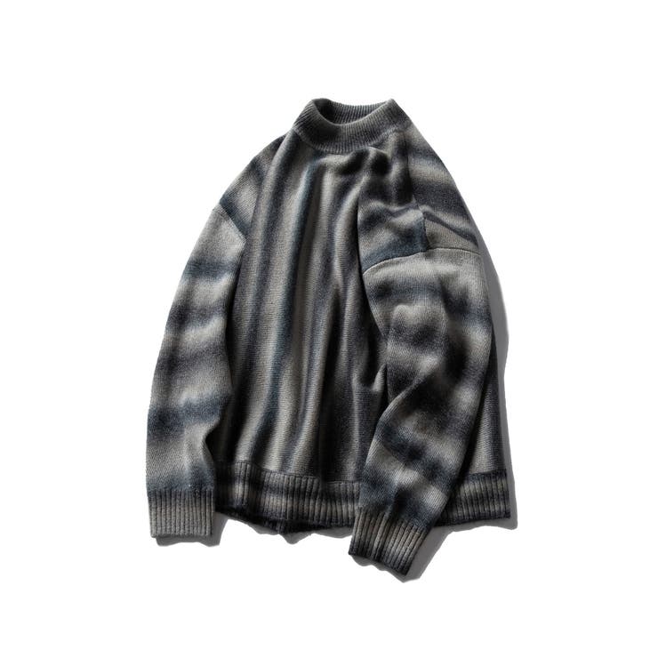 マルチストライプ ニットセーター ニット[品番：XT000006158]｜aimoha