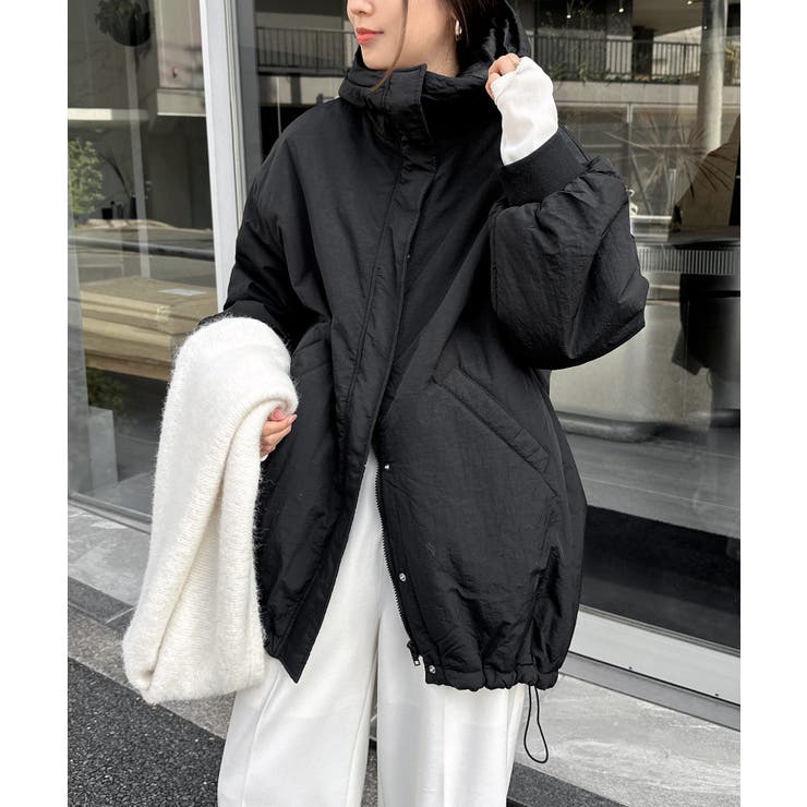 ナイロン オーバーサイズ モンスターパーカー[品番：AZ000004457