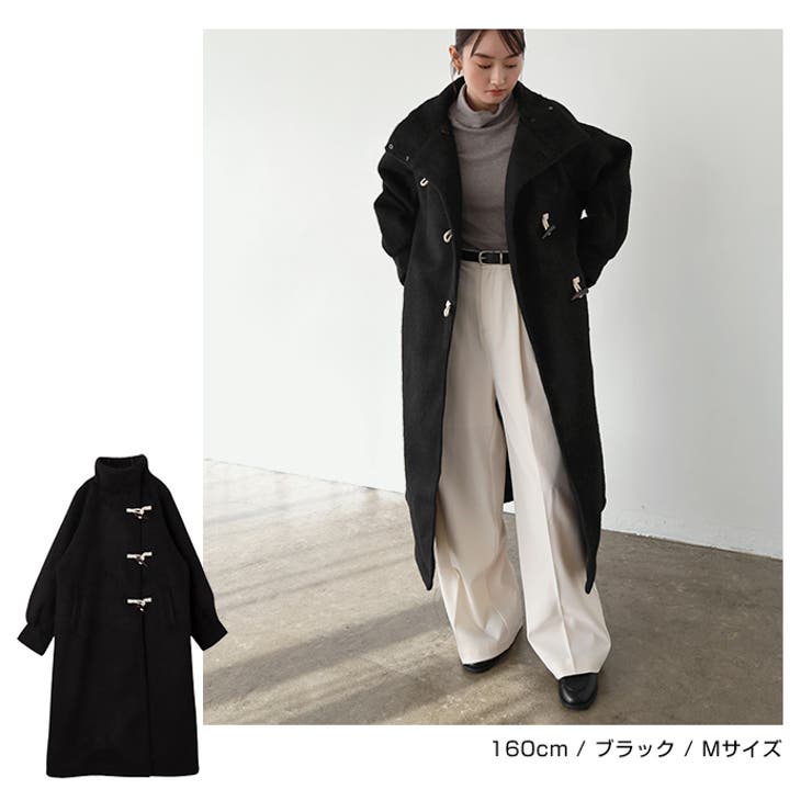 ニット シャギー ダッフルコート[品番：AZ000004513]｜andme