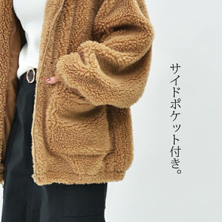 and it_】オーバーサイズボリュームボアパーカー【M】レディース 秋冬