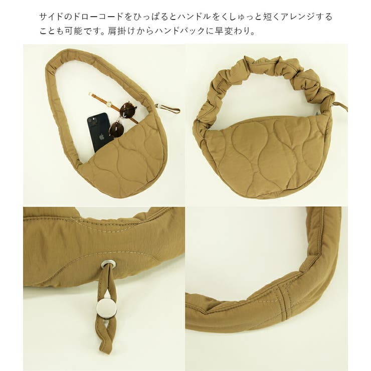 キルティングラウンドショルダーバッグ バッグ レディース[品番