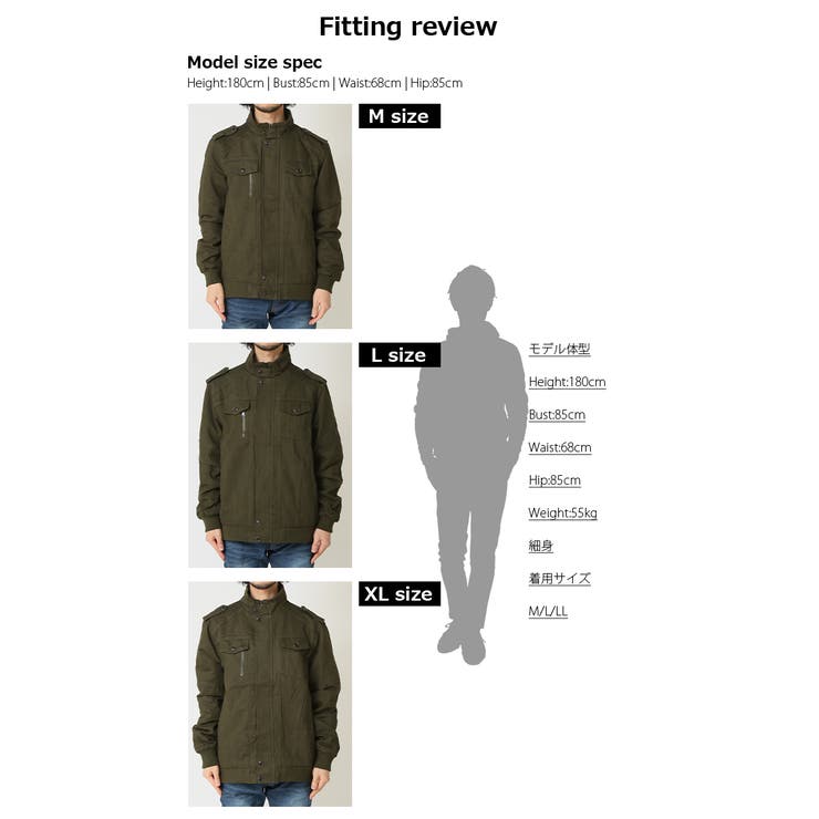 ミリタリージャケット メンズ M65[品番：RQ000009387]｜ARCADE