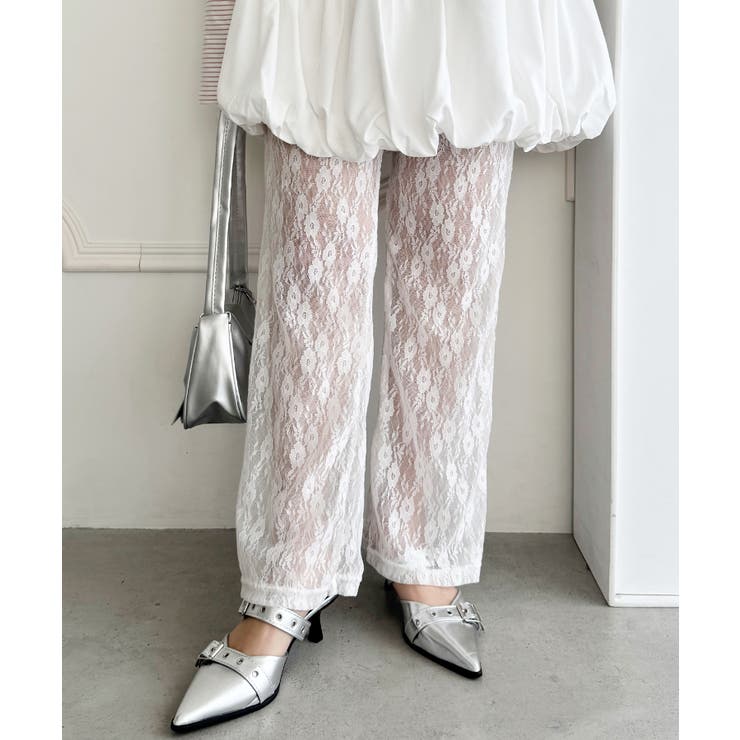 フラワーレースパンツ[品番：OUTW0000068]｜Outfitter lab