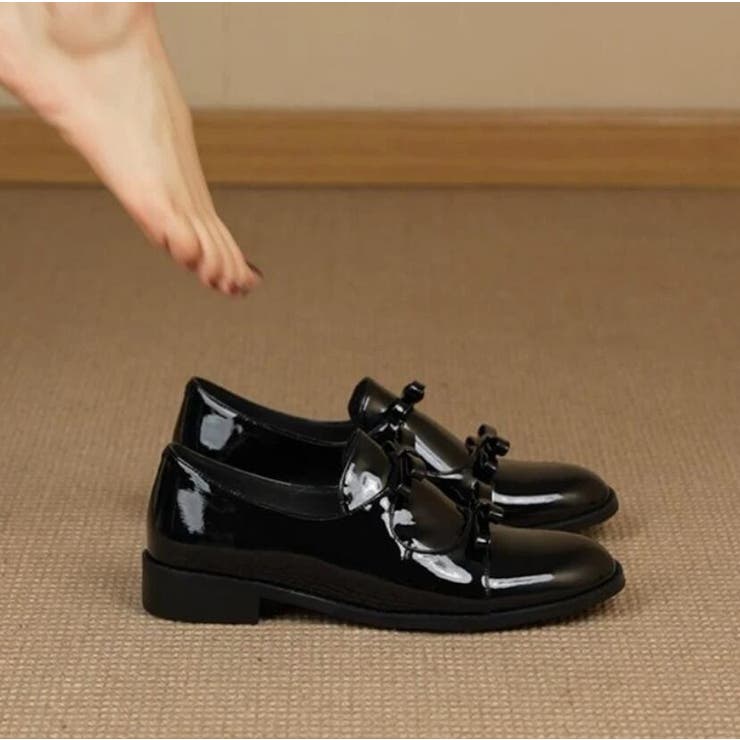 ミハラヤスヒロ ブラウン パテントレザー ローファー 26cm ミハラ