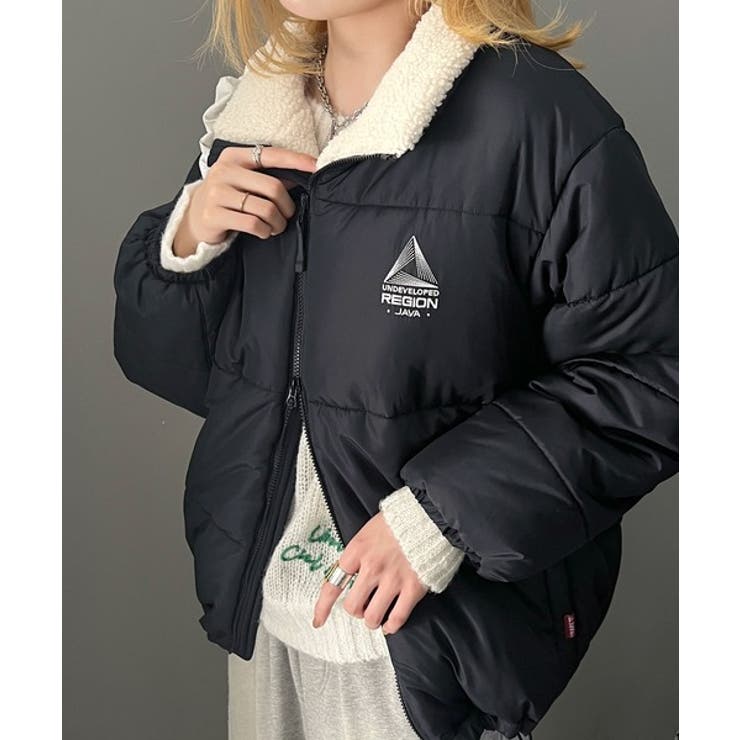 Javaジャバコラボ》ふわり軽い着心地。JAVAマウンテン刺繍ダブルジップ