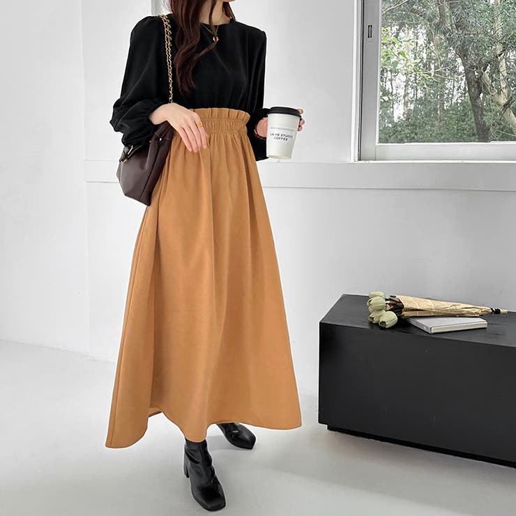 ワンピース ドッキングワンピース 異素材切り替え[品番：COCW0005582