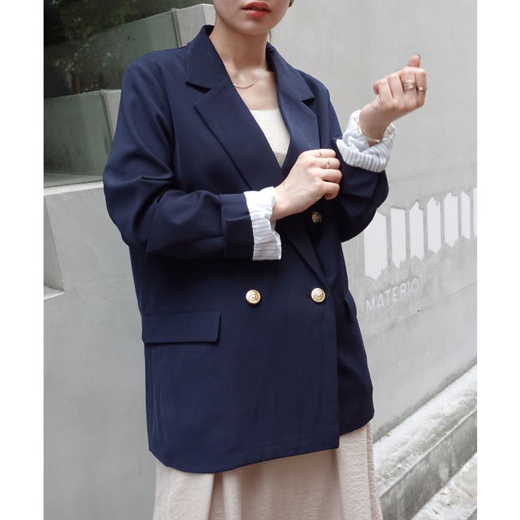 金ボタンツイルテーラードジャケット[品番：TRIW0003818]｜CORNERS