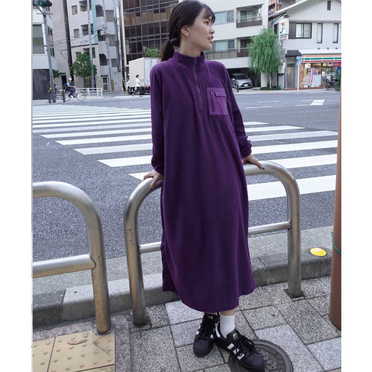 フリースハーフzipワンピース[品番：TRIW0003844]｜CORNERS （コーナー