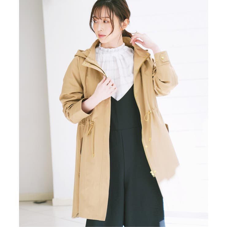 Aラインフード付きモッズコート[品番：IKAW0015382]｜ikka （イッカ