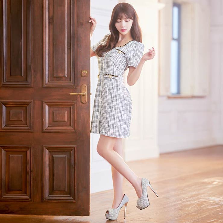 デイジーストア キャバドレス ツイード[品番：DY000030466]｜Dazzy