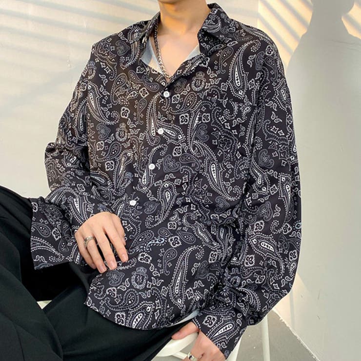 柄シャツ ペイズリー柄 長袖シャツ[品番：DCTW0004158]｜Decorative