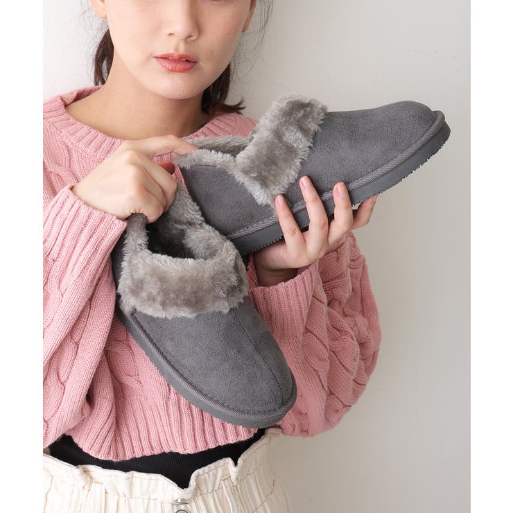 25年秋冬再販】軽量 ボリュームファー アンクル ムートンブーツ[品番