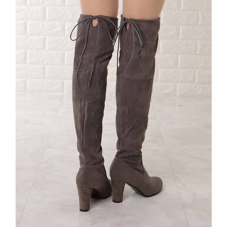 スエード ニーハイブーツ オーバーニー[品番：LCLW0003793]｜レース